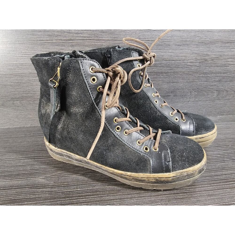 OTBT Off The Beaten Track Gower Womens High Top Suede Sherpa Lined Boots Sz 7.5M